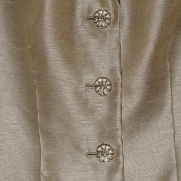 Suit Studio Gold Celebration Event Suit SZ 8 - Picture 10 of 11
